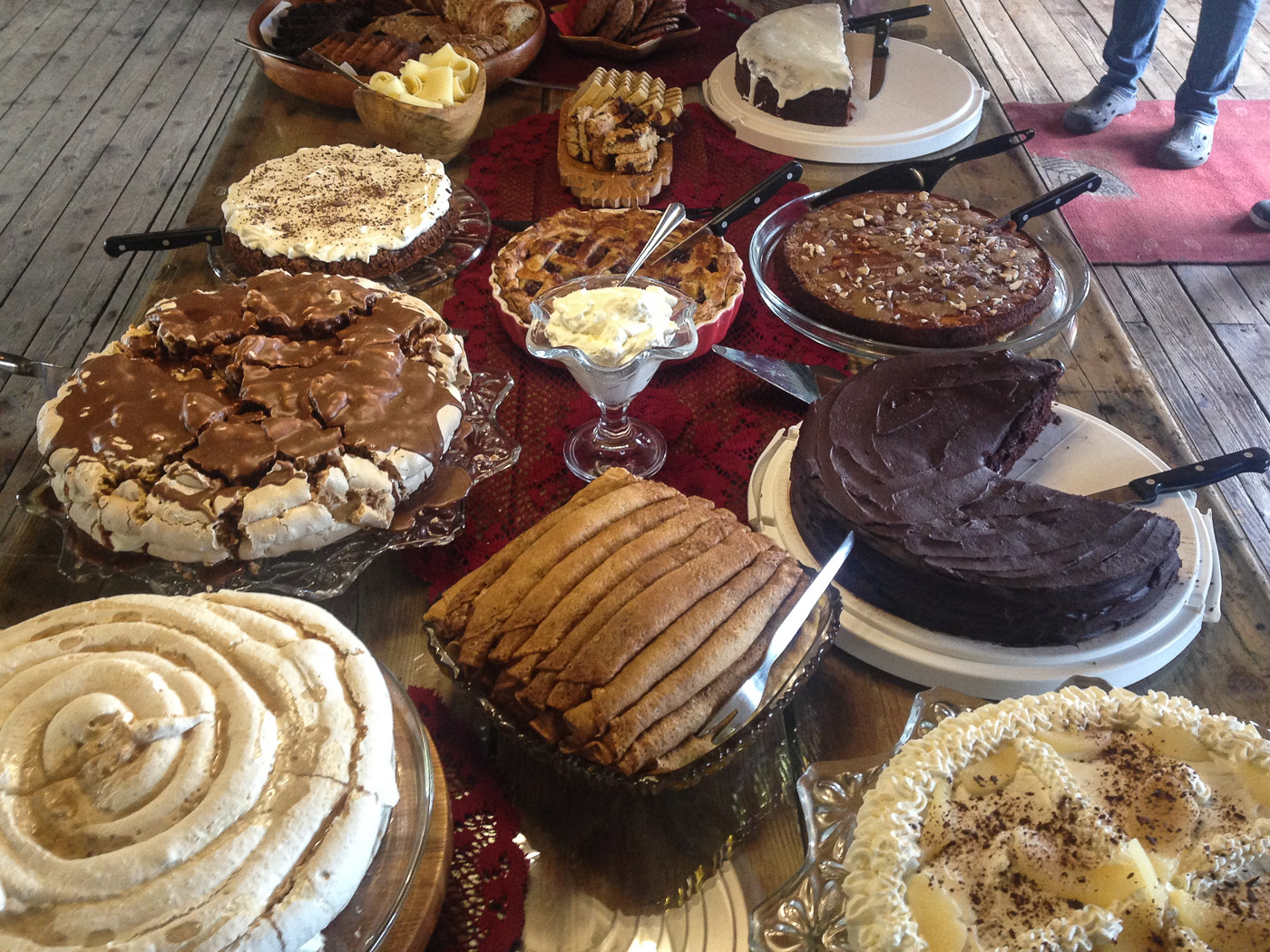 Djúpavík. Djúpavík in June. - Our fine cake buffet! (1 till 30 June 2015)