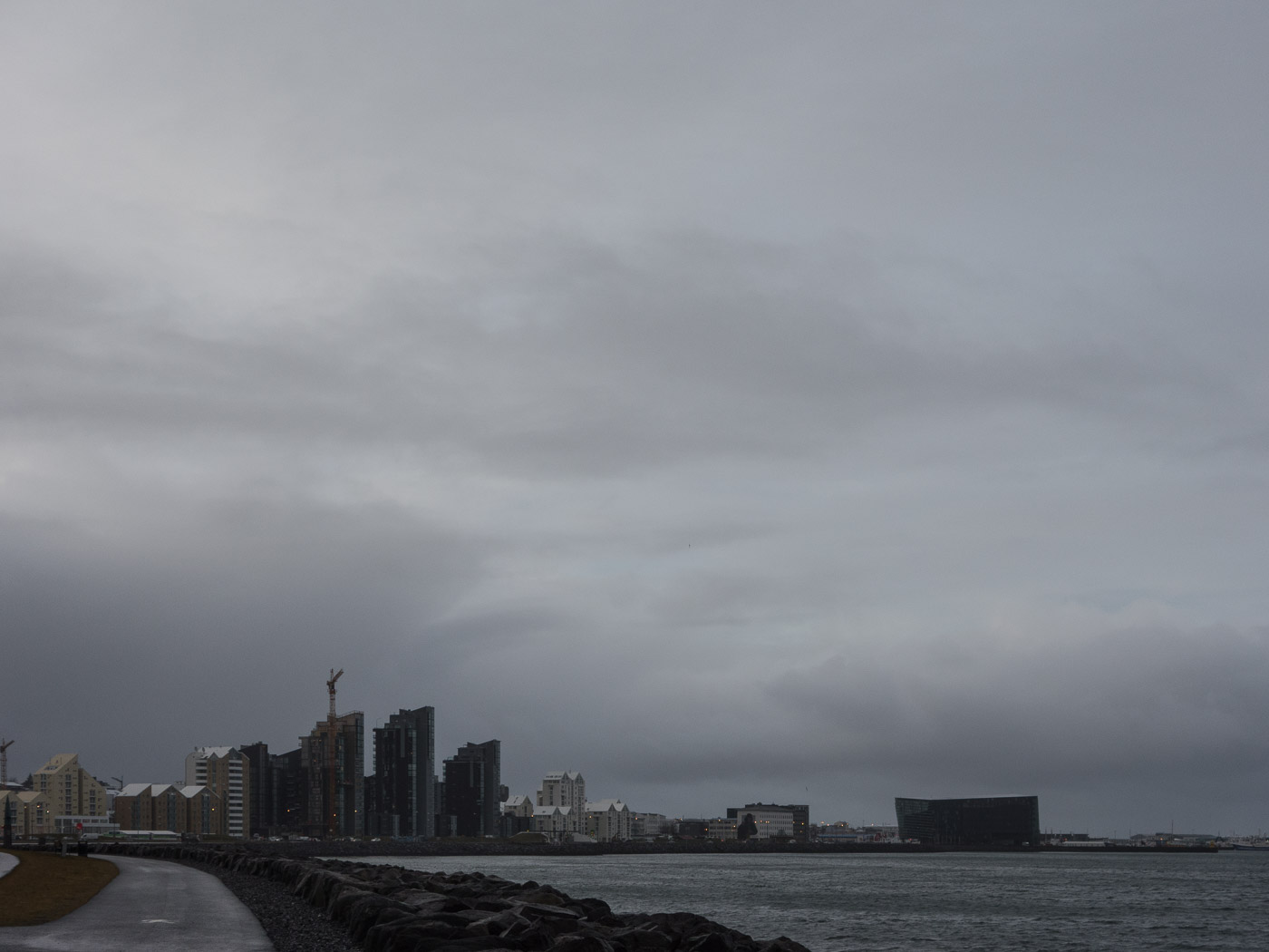 Reykjavík. Miscellaneous LXXXXI. - Reykjavík skyline - and HARPA. (1 till 30 November 2015)