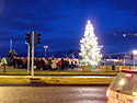 5 December 2009  Reykjavík. The christmas tree is off, the christmas tree is on.     (Picture 2 of 3 pictures)