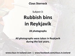 Subject 3 - Rubbish bins in Reykjavík - 28 pictures